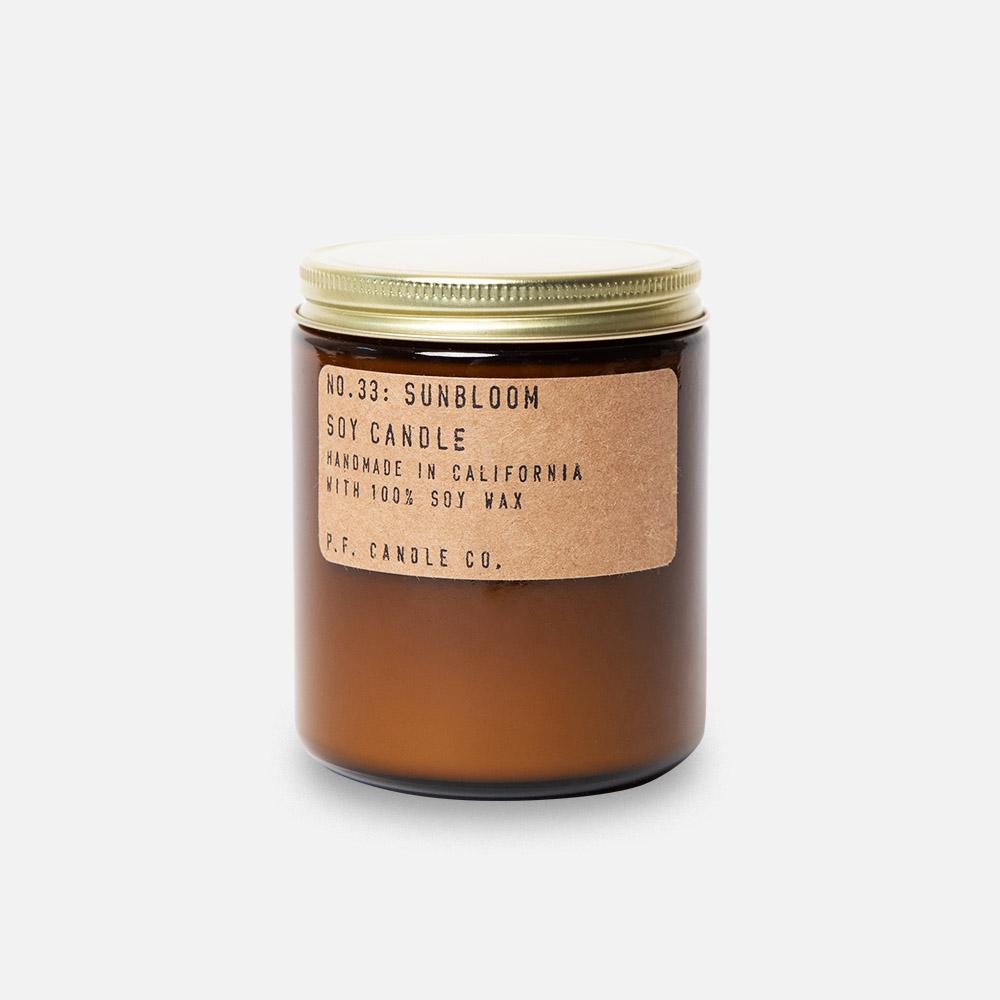 P.F. Candle - No.33: Sunbloom Soy Wax Jar Candle Header Shot