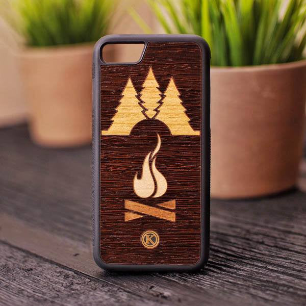 Camp  Wayfinder Series Handmade and UV Printed Cotton Canvas iPhone 7/8  Case by Keyway