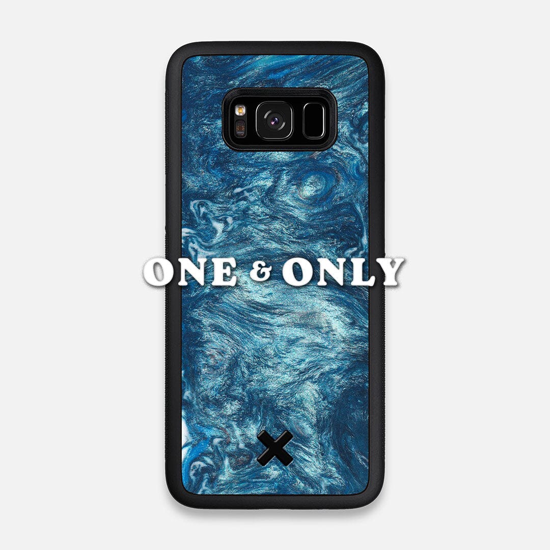 Front view of the One and Only Wood and Resin Galaxy S8 Case by Keyway Designs
