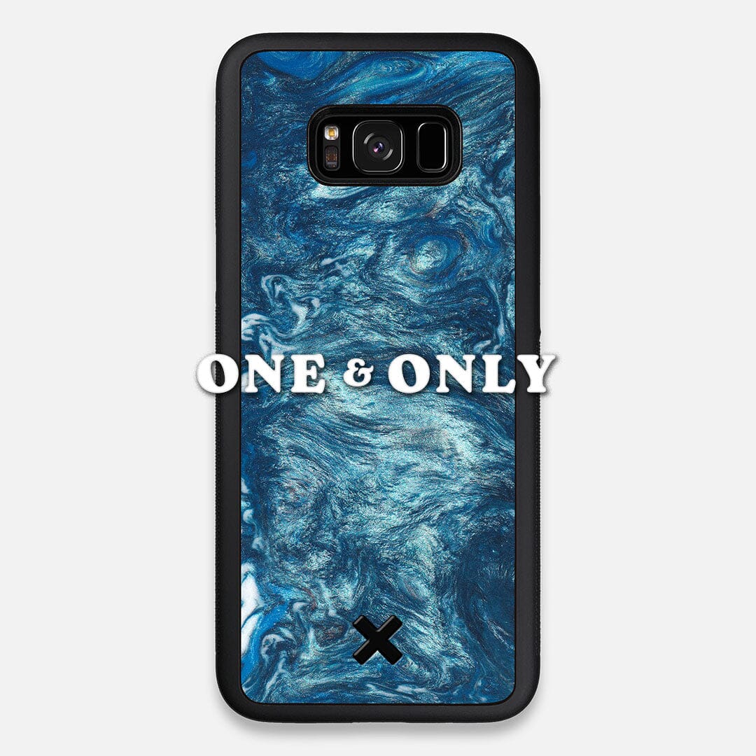  Front view of the One and Only Wood and Resin Galaxy S8+ Case by Keyway Designs
