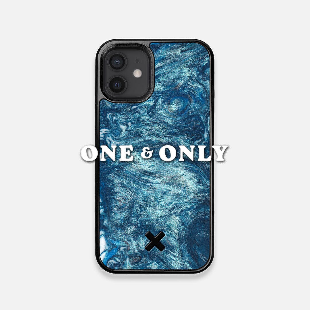 Front view of the One and Only Wood and Resin iPhone 12 Mini Case by Keyway Designs