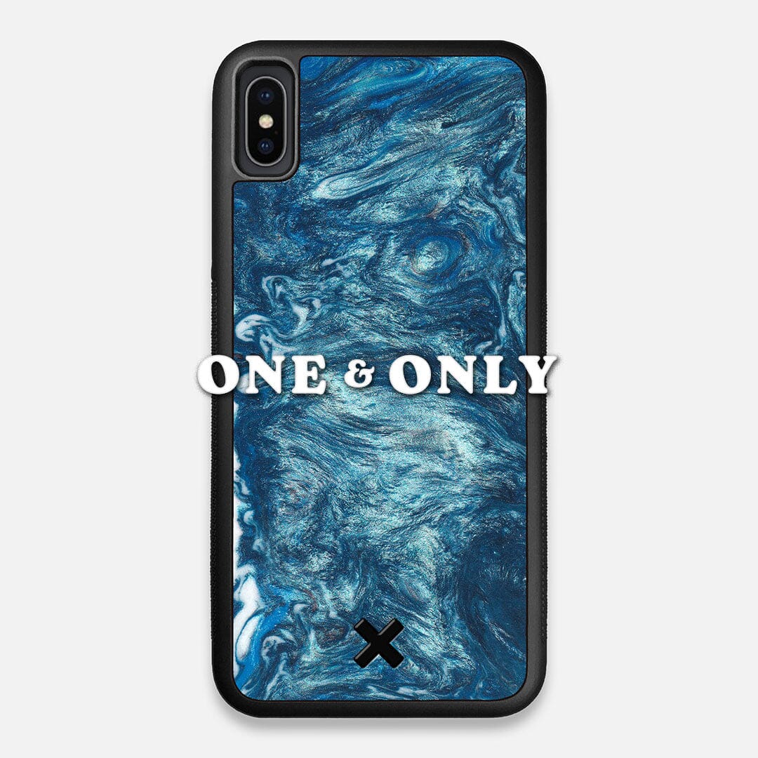 Front view of the One and Only Wood and Resin iPhone XS Max Case by Keyway Designs