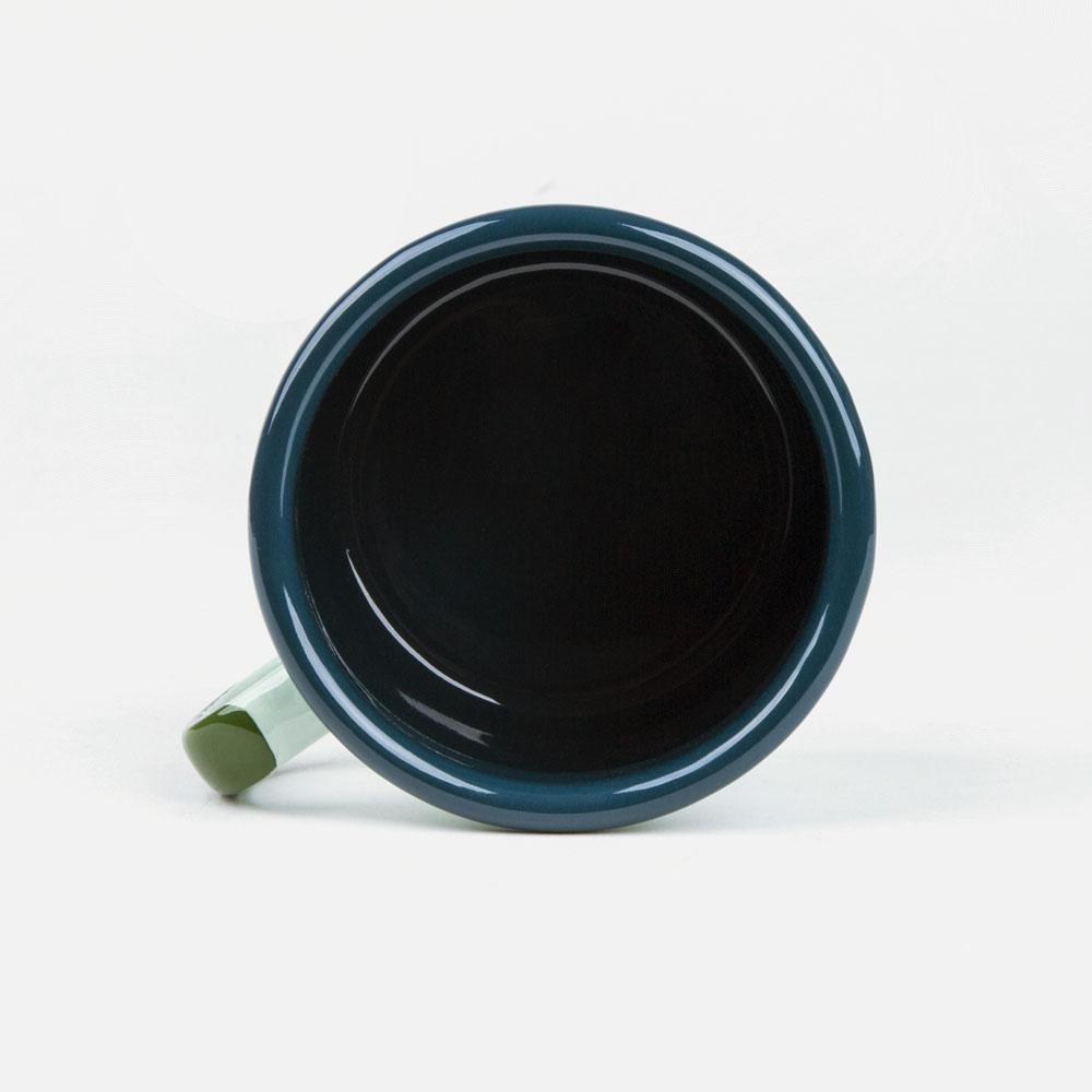 KEYWAY | Emalco - Olympic Bellied Enamel Mug, Handcrafted by Artisans in Poland, Inside View