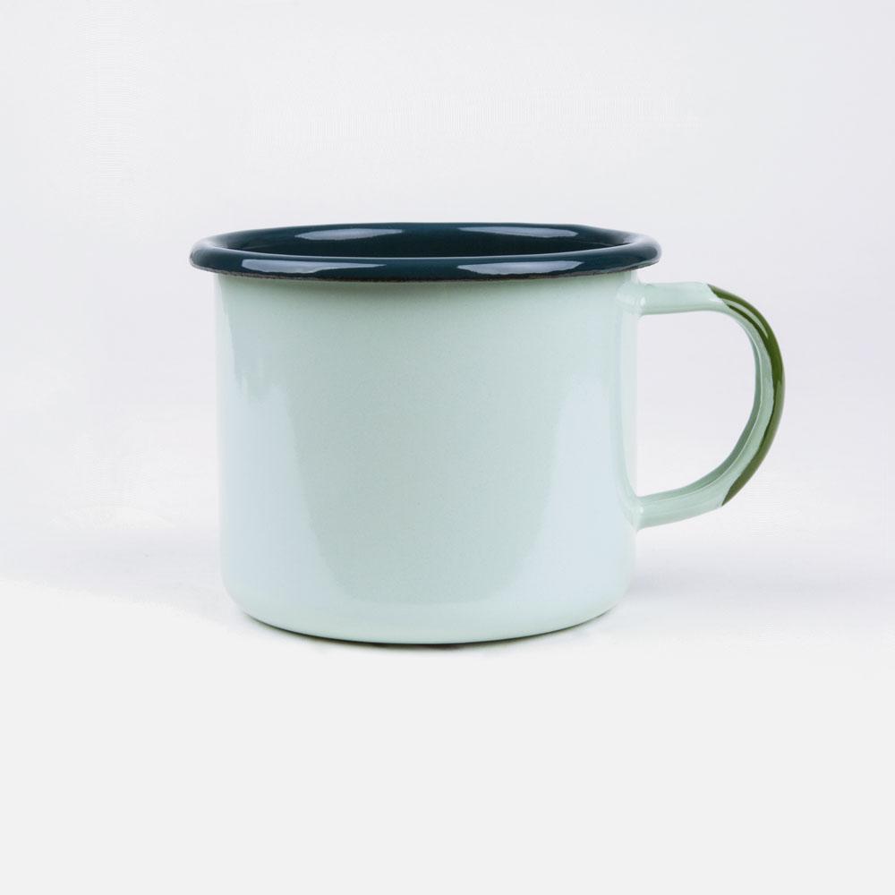 KEYWAY | Emalco - Olympic Large Enamel Mug, Handcrafted by Artisans in Poland, Back View