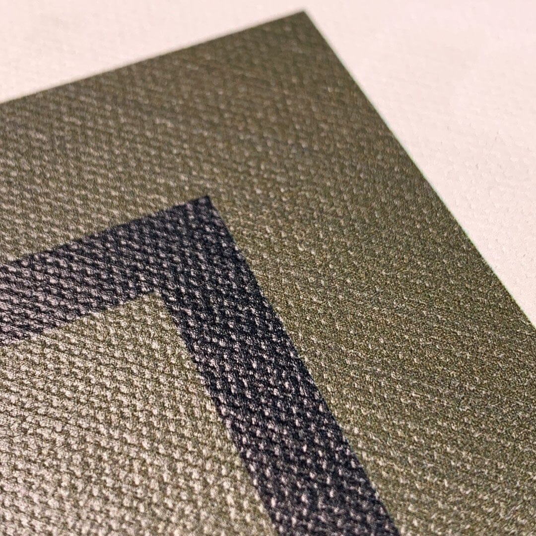 Zoomed in detailed shot #2 of the Peak Adventure Marker in the Wayfinder series UV-Printed thick cotton canvas iPhone 14 MagSafe Case by Keyway Designs