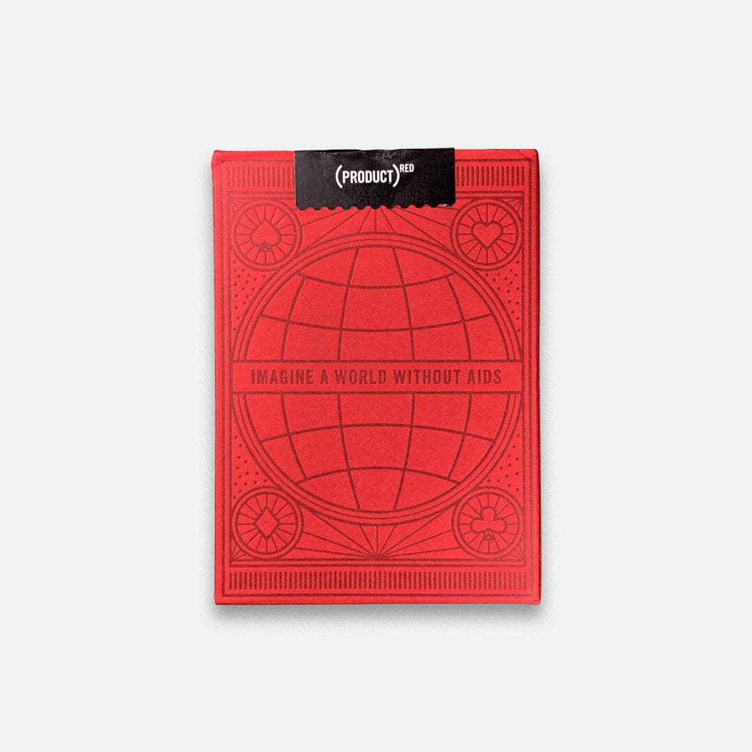 KEYWAY | Theory 11 - (PRODUCT)RED AIDS Foundation Premium Playing Cards Flat Back View