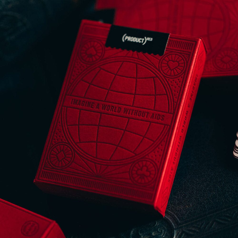 KEYWAY | Theory 11 - (PRODUCT)RED AIDS Foundation Premium Playing Cards Back Box Embossing