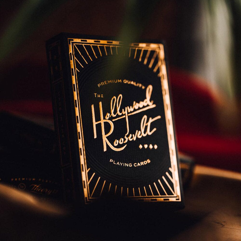 KEYWAY | Theory 11 - Hollywood Roosevelt Premium Playing Cards Gold Leaf Front Packaging