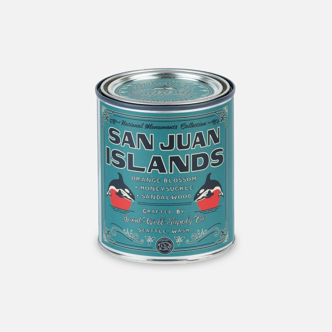 Keyway brings The San Juan Islands National Monument Candle from Good & Well Supply Co.