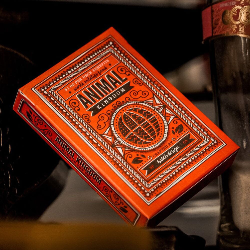 KEYWAY | Theory 11 - Anmal Kingdom Premium Playing Cards detailed from print on an angle