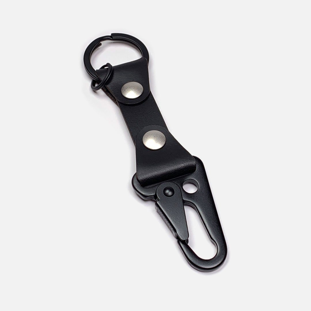 Sling Clip Leather Key Chain by Keyway Designs - Black