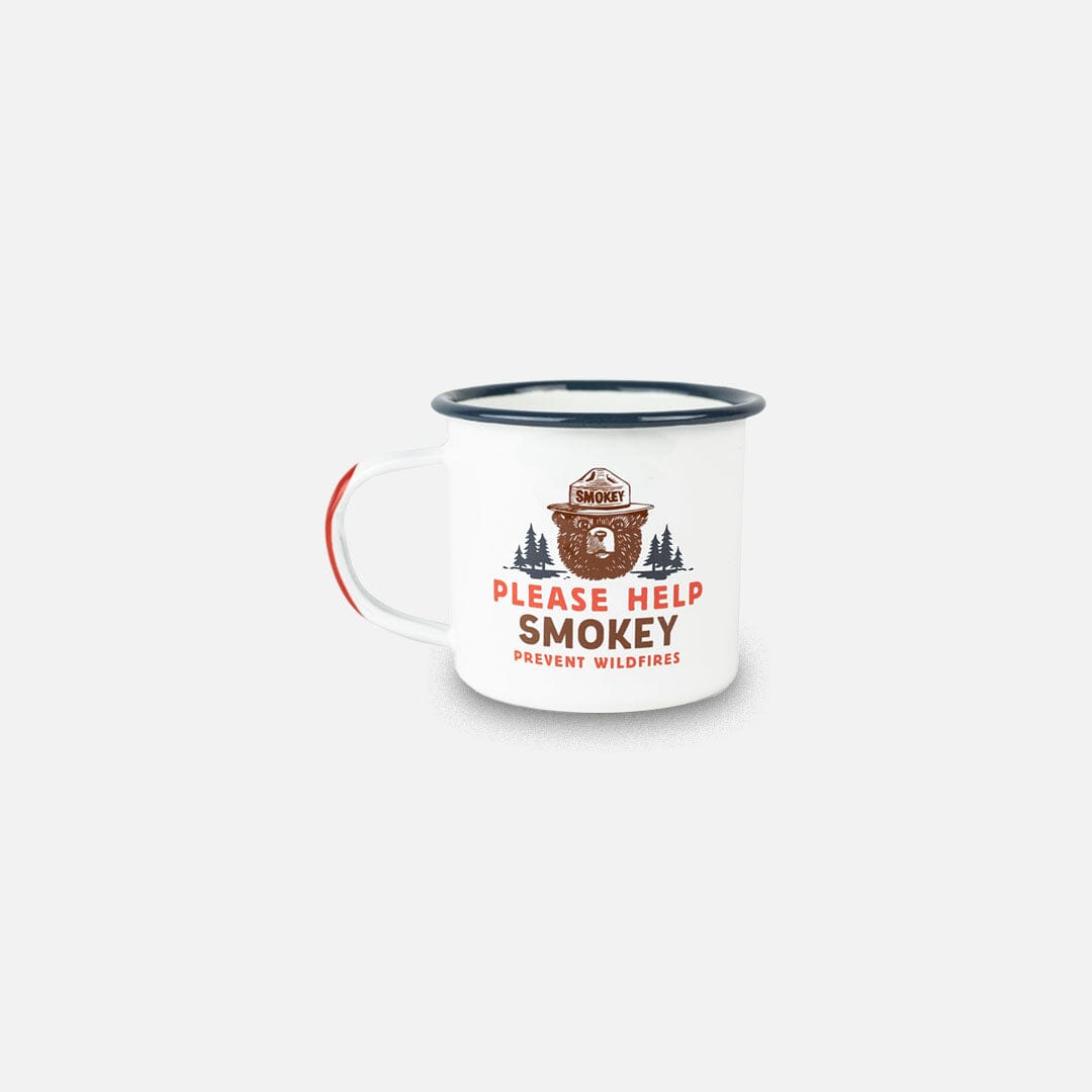 KEYWAY | Landmark Project - Smokey Bear Enamel Camp Mug, Front View