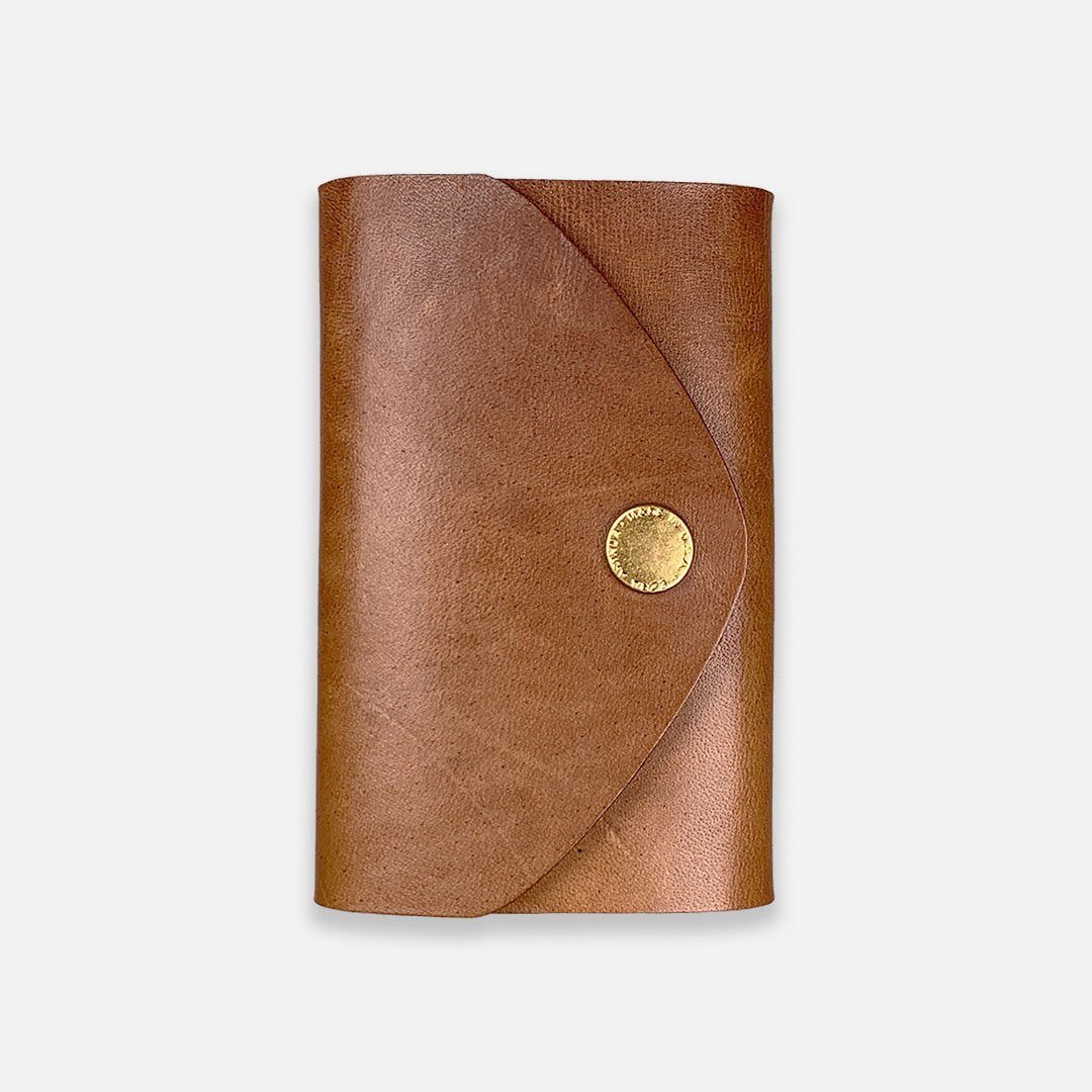 Ezra Arthur - Snap Pouch Wallet in Whiskey Brown Horween Leather, Handcrafted in the USA