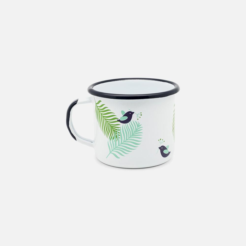 KEYWAY | Emalco - Classic Spring Enamel Mug, Handcrafted by Artisans in Poland, Front View