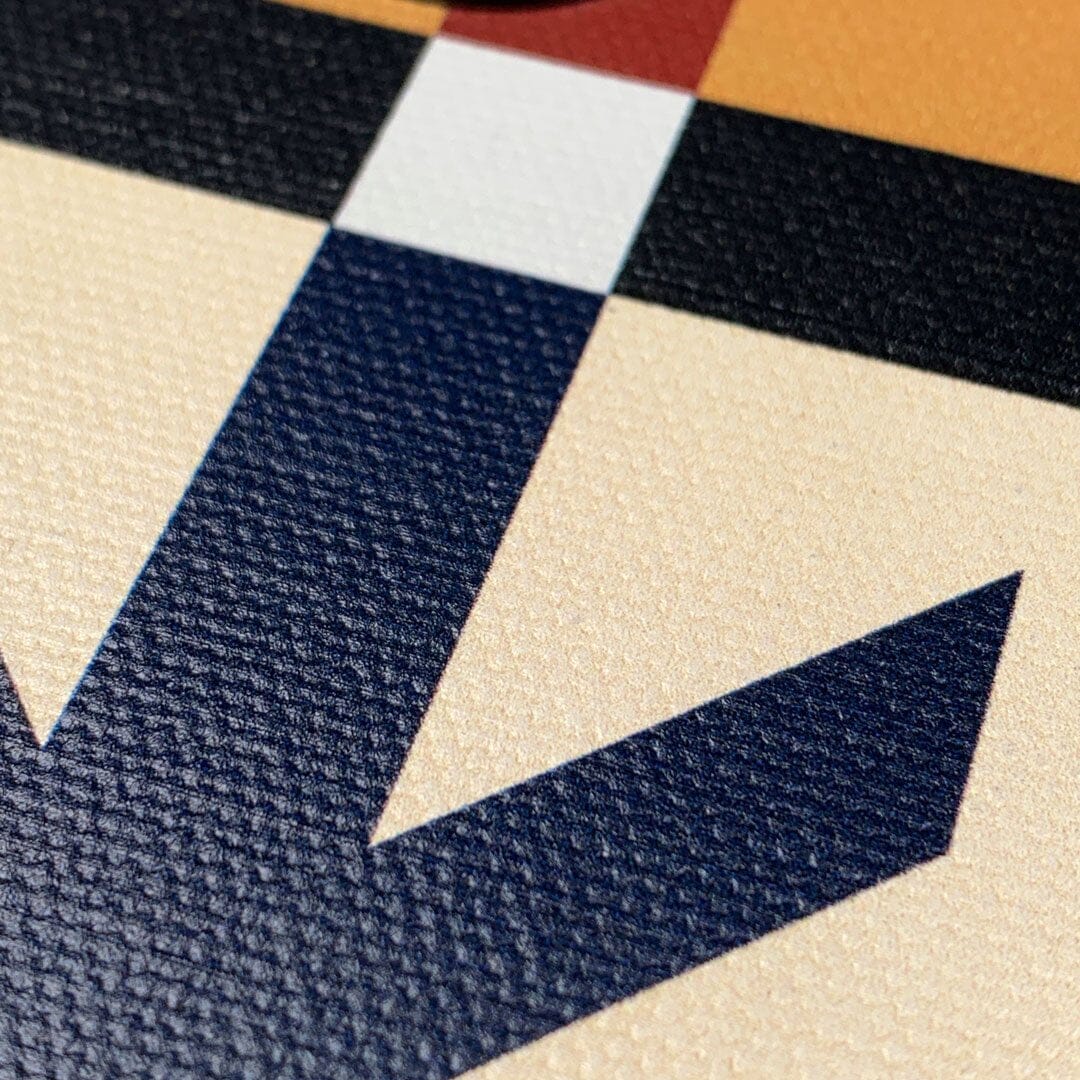 Zoomed in detailed shot #2 of the Trail Adventure Marker in the Wayfinder series UV-Printed thick cotton canvas iPhone 14 MagSafe Case by Keyway Designs