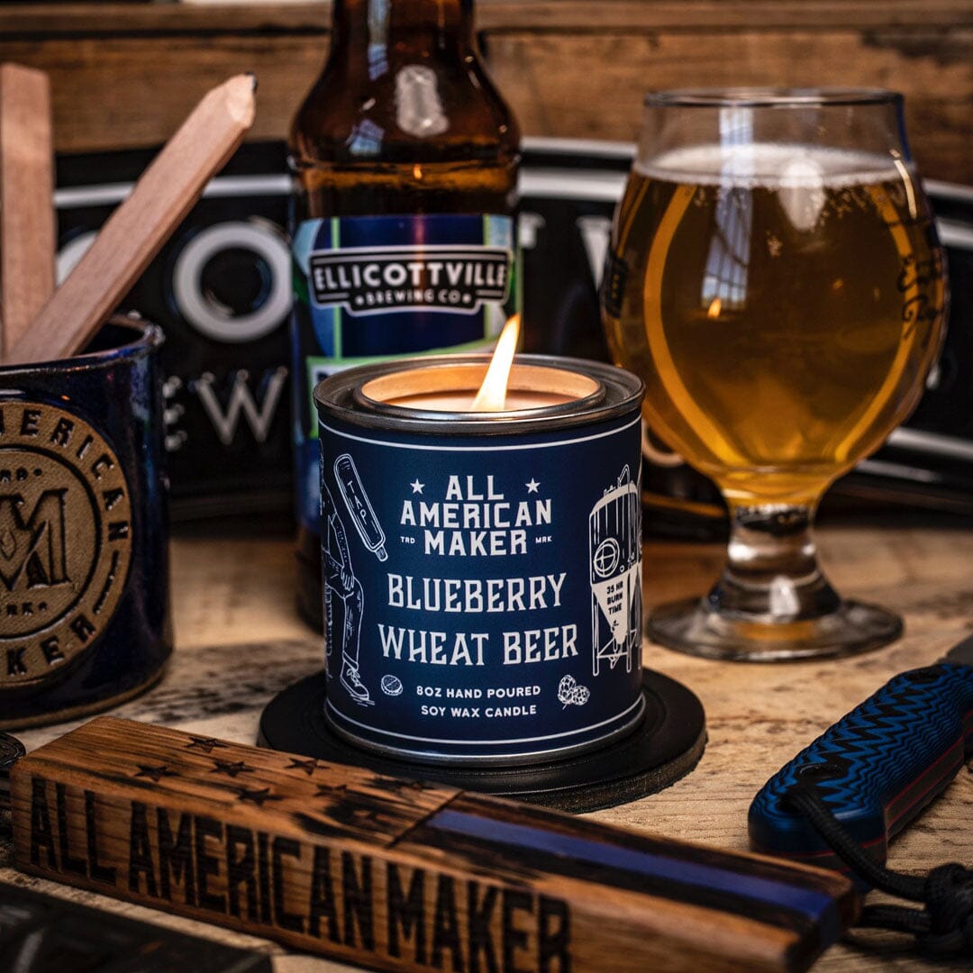 KEYWAY | All American Maker - Blueberry Wheat Beer Action Shot