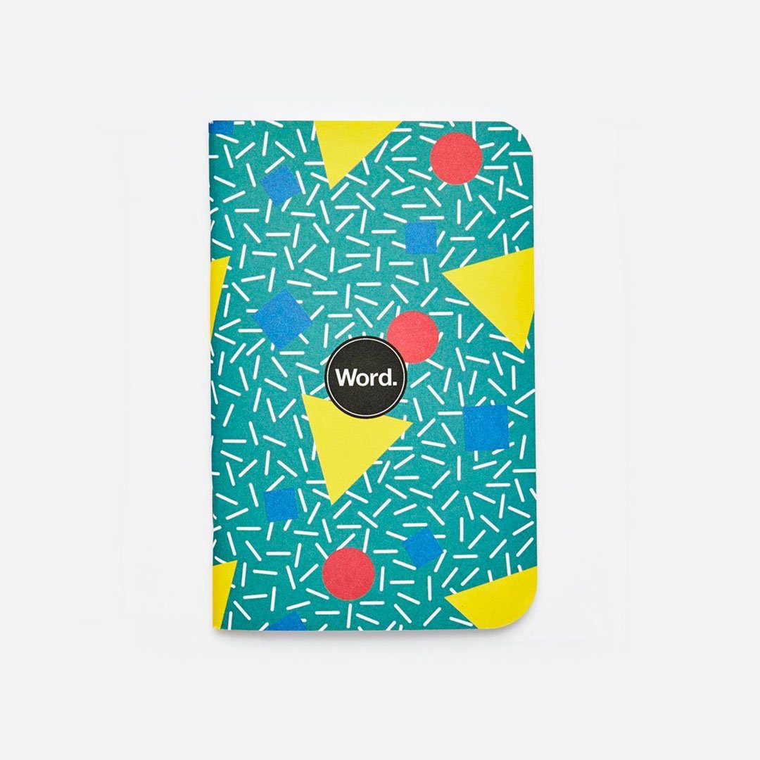 Word. - Bayside, USA Made Pocket Notebook, Front View