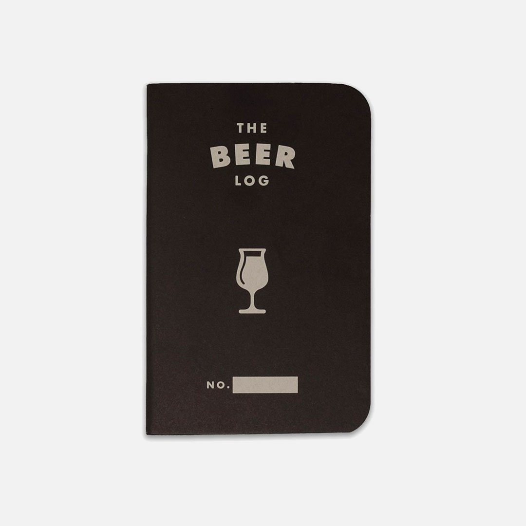Word. - Beer Log, USA Made Pocket Notebook, Front View