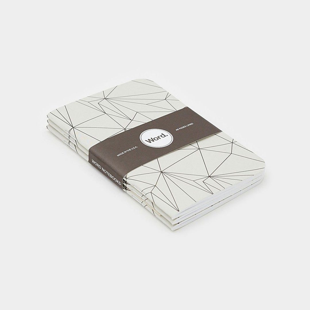 Word. - Grey Polygon