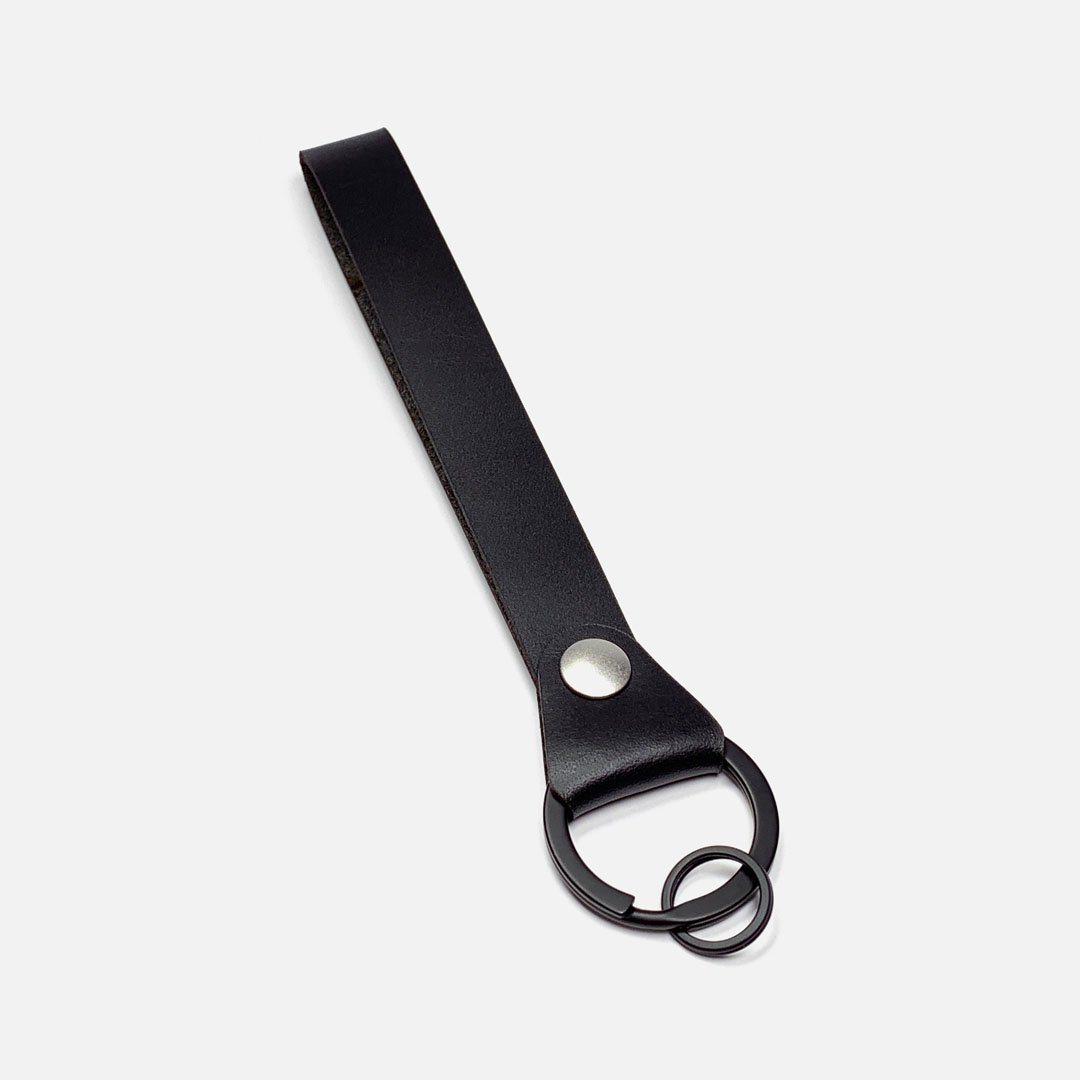 Wrist Strap Leather Key Chain by Keyway Designs - Black