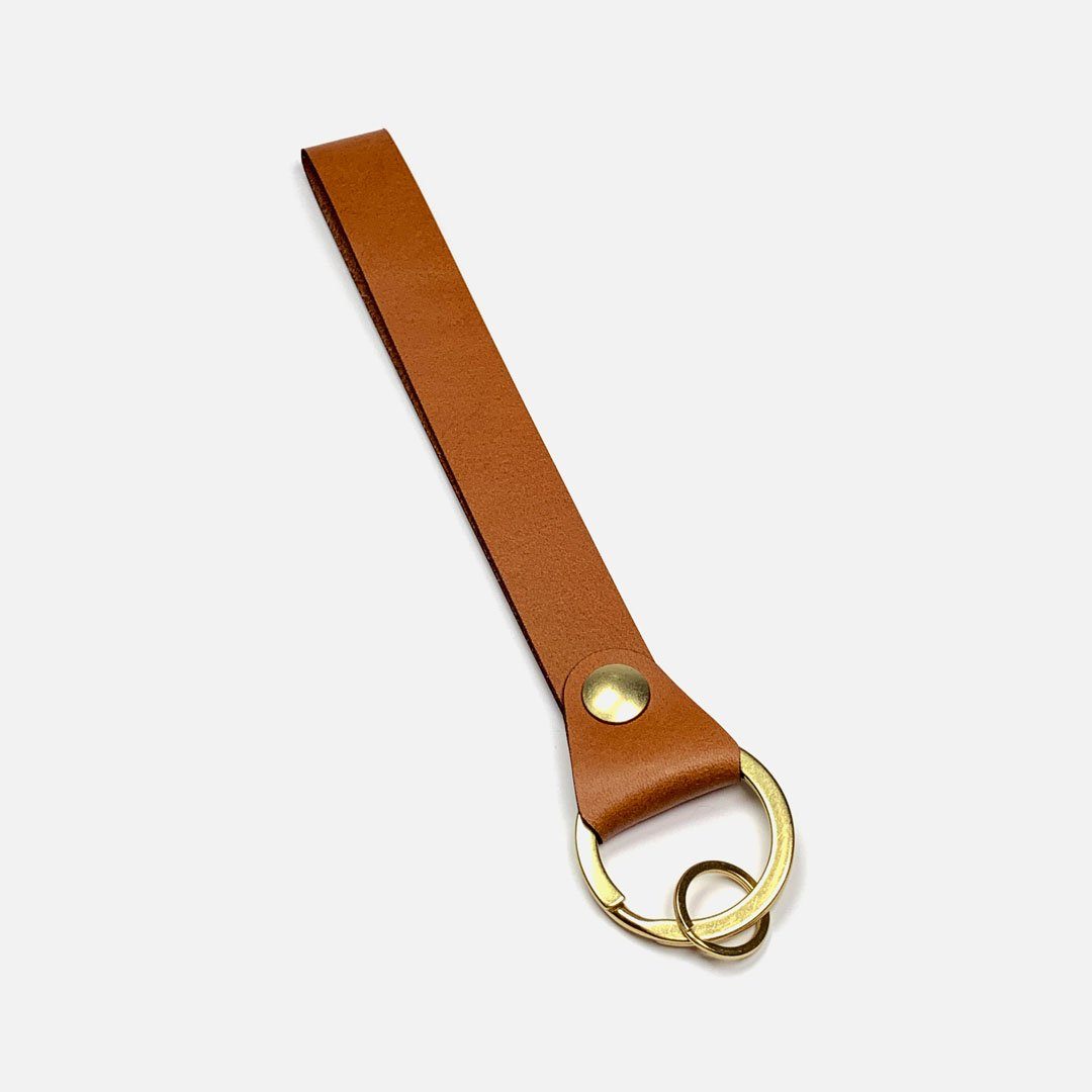 Wrist Strap Leather Key Chain by Keyway Designs - Whiskey