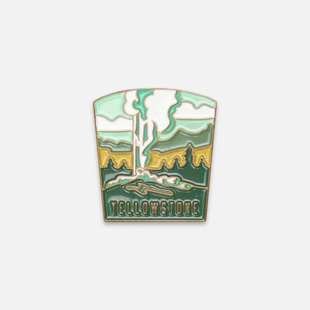 Yellowstone National Park Enamel Pin by The Landmark Project, Main Catalog View