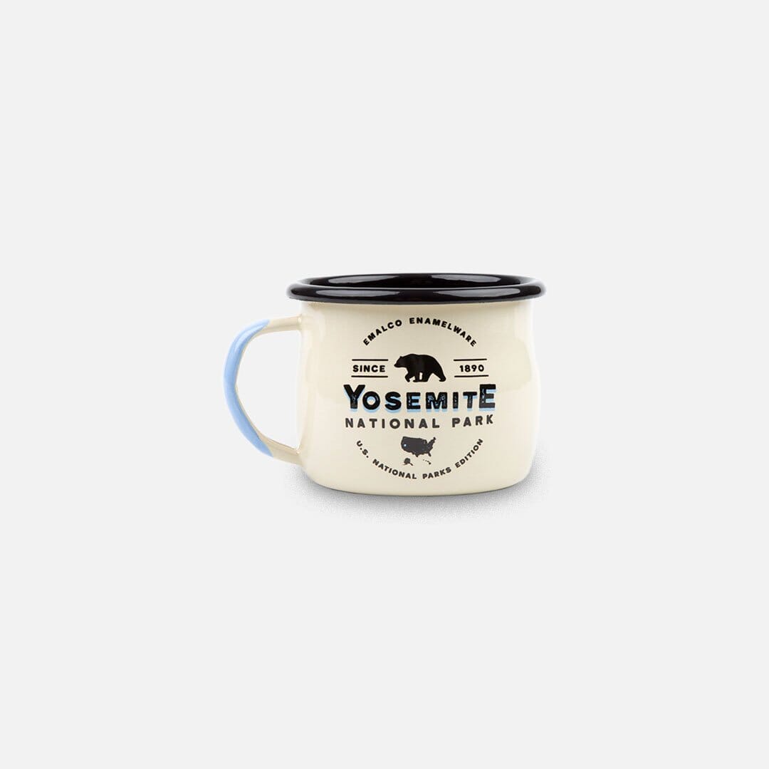 KEYWAY | Emalco - Yosemite Bellied Enamel Mug, Handcrafted by Artisans in Poland, Front View