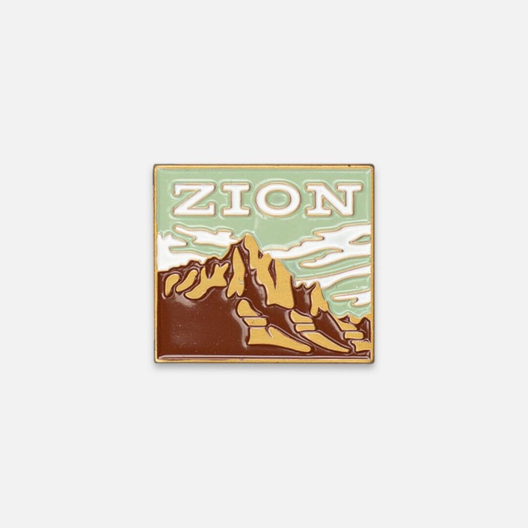 Zion National Park Enamel Pin by The Landmark Project, Main Catalog View