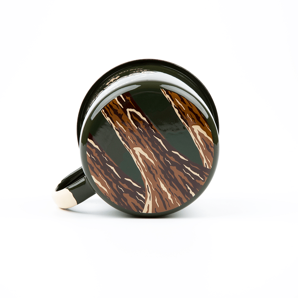 KEYWAY | Emalco - Redwoods Large Enamel Mug, Handcrafted by Artisans in Poland, Inside View
