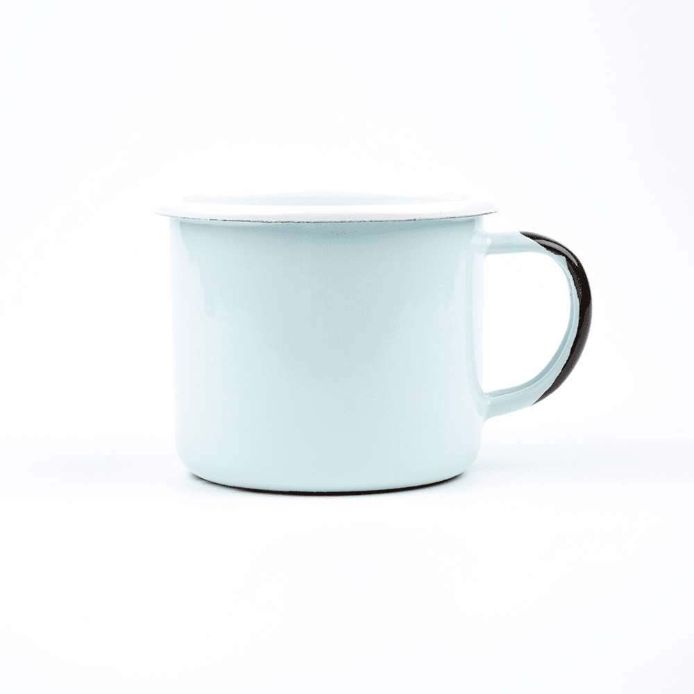 KEYWAY | Emalco - Glacier Large Enamel Mug, Handcrafted by Artisans in Poland, Bottom Print View