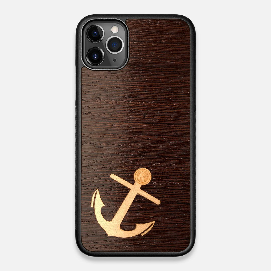 Front view of the Wilderness Wenge Wood iPhone 11 Pro Max Case by Keyway Designs