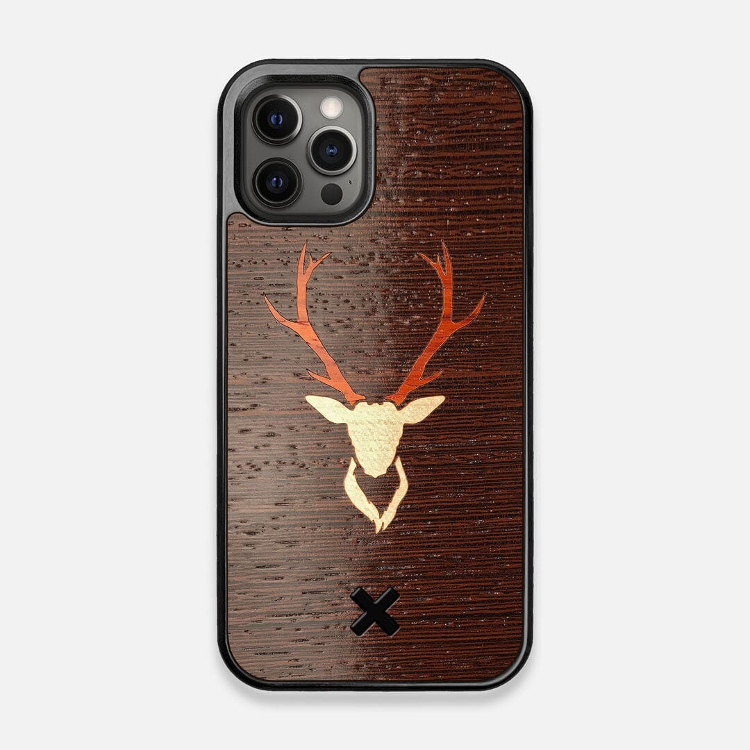 Front view of the Stag Wenge Wood iPhone 12/12 Pro Case by Keyway Designs