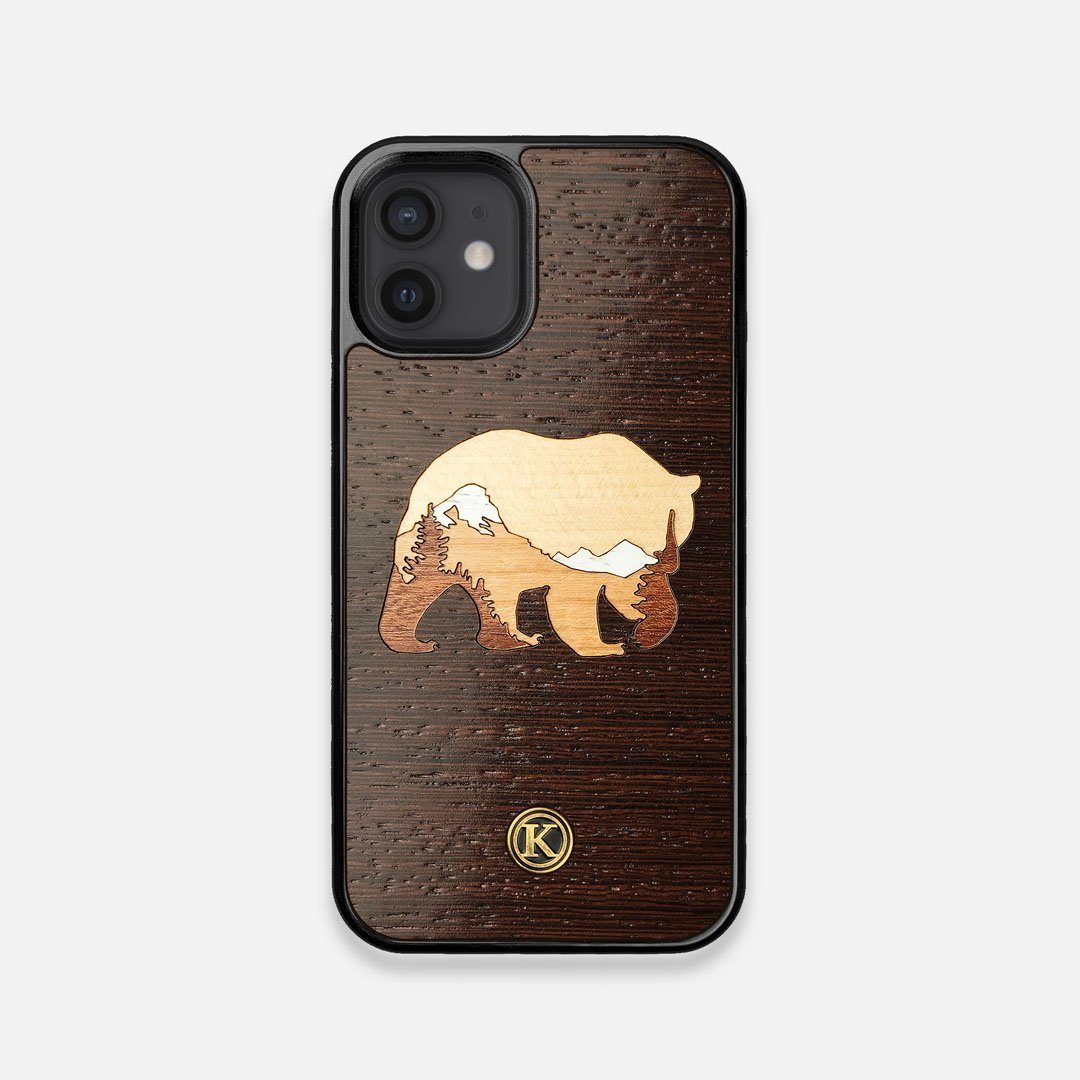 TPU/PC Sides of the Bear Mountain Wood iPhone 12 Mini Case by Keyway Designs
