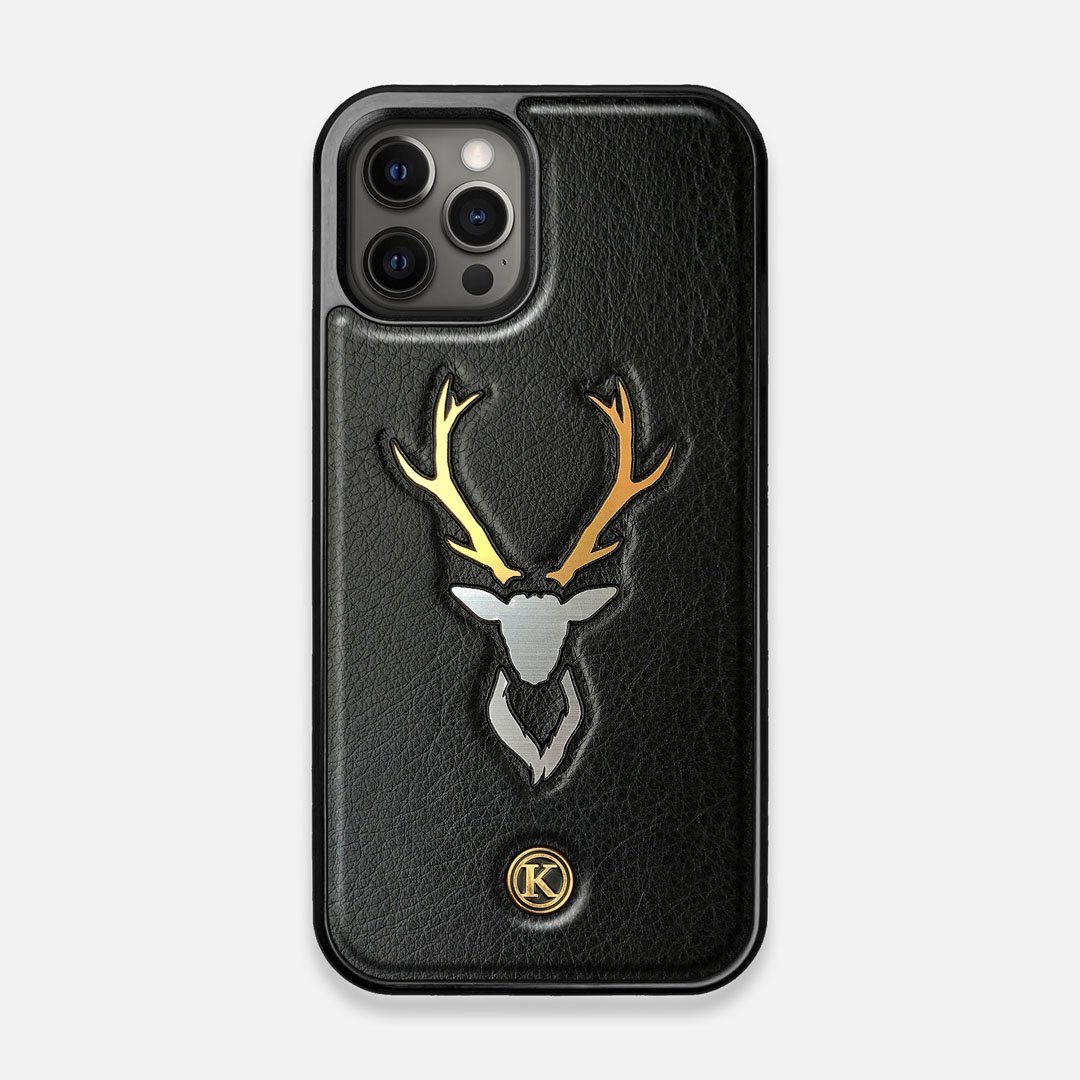 Front view of the Wilderness Wenge Wood iPhone 12/12 Pro Case by Keyway Designs