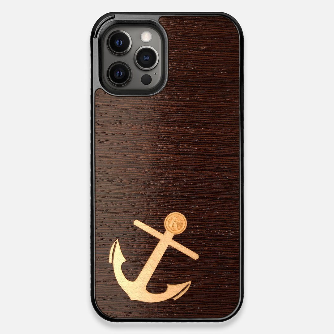 Front view of the Wilderness Wenge Wood iPhone 12 Pro Max Case by Keyway Designs