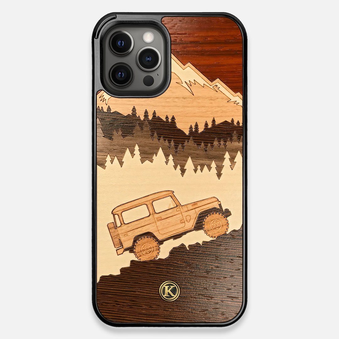 TPU/PC Sides of the Off-Road Wood iPhone 12 Pro Max Case by Keyway Designs