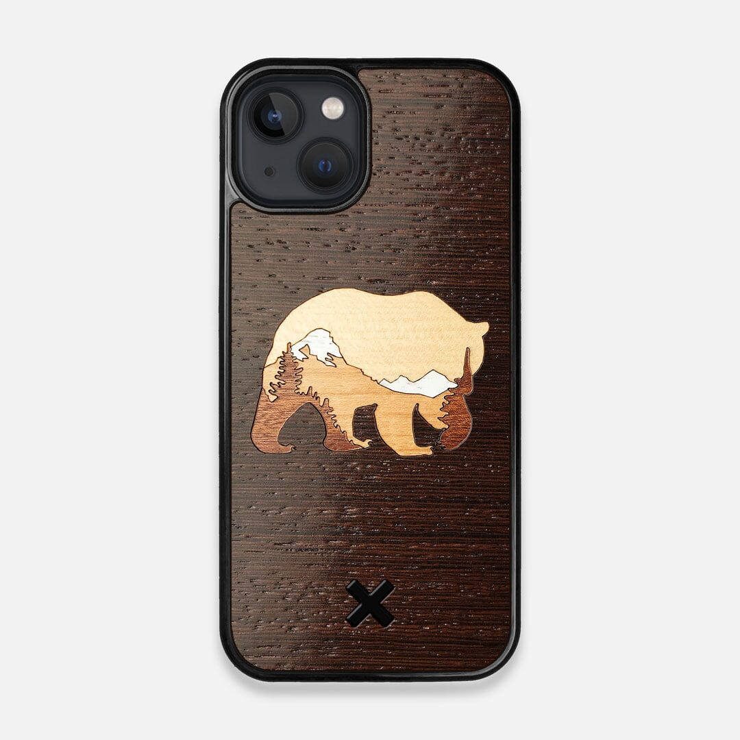 TPU/PC Sides of the Bear Mountain Wood iPhone 13 MagSafe Case by Keyway Designs