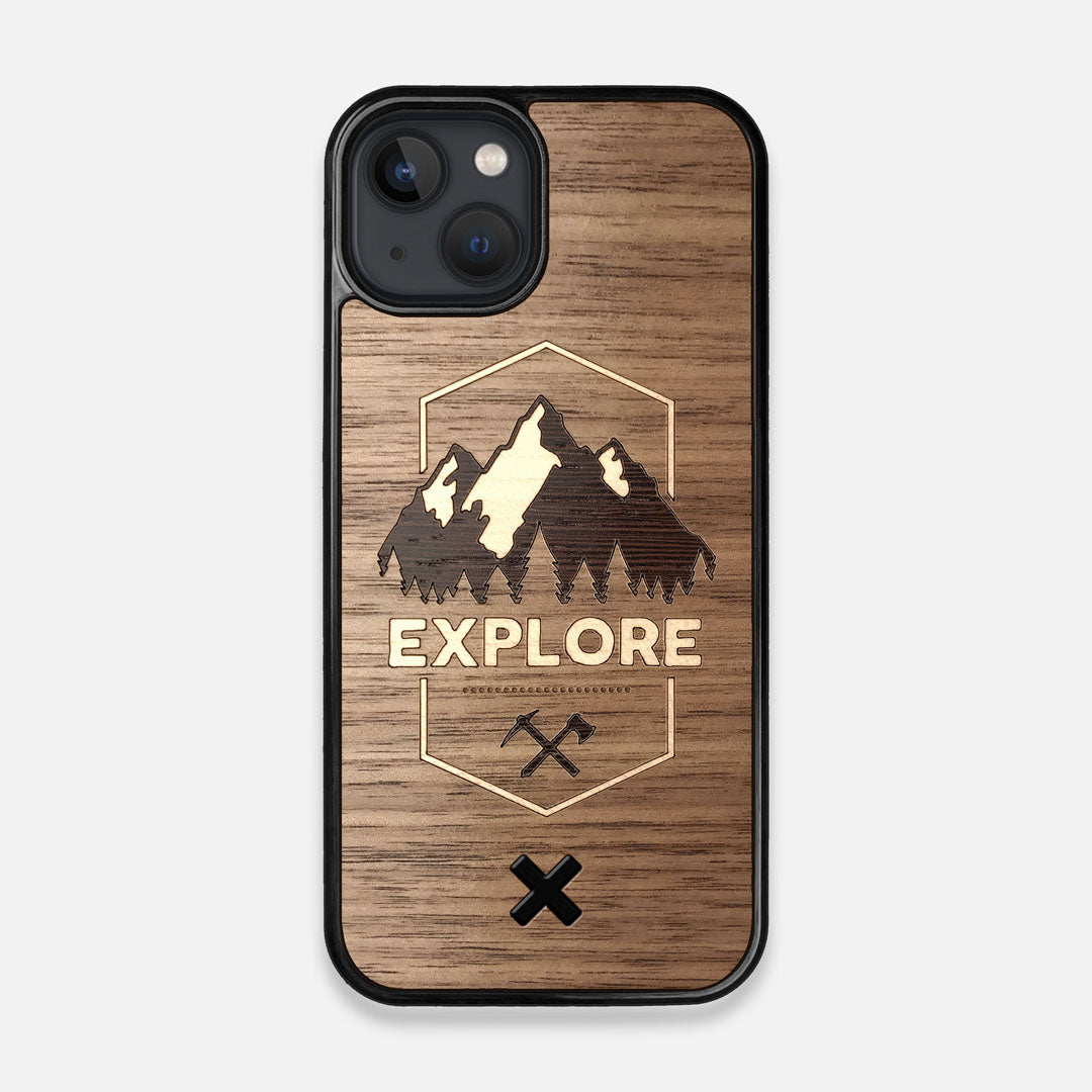 Front view of the Explore iPhone 13 Case by Keyway Designs