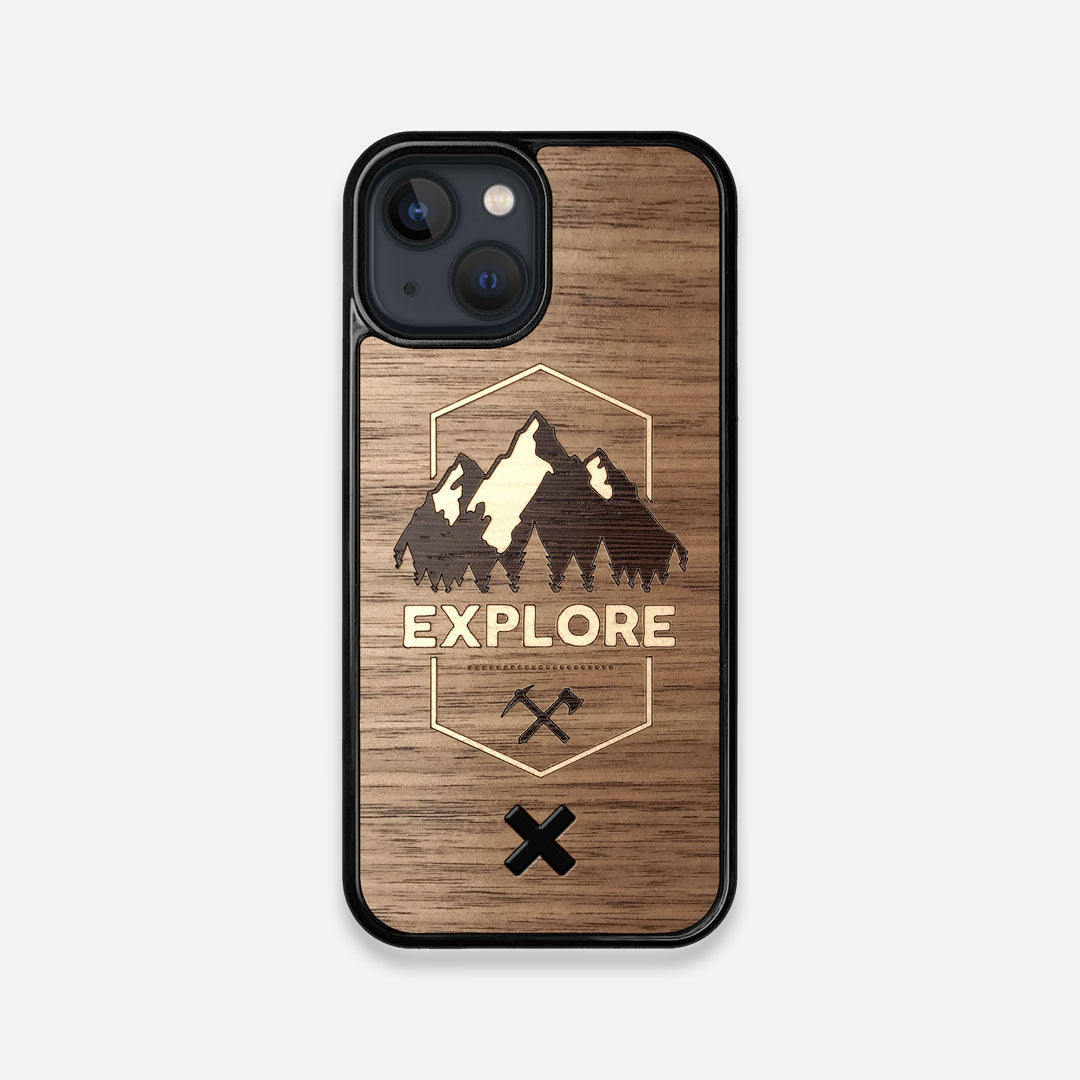 Front view of the Explore iPhone 13 Mini Case by Keyway Designs