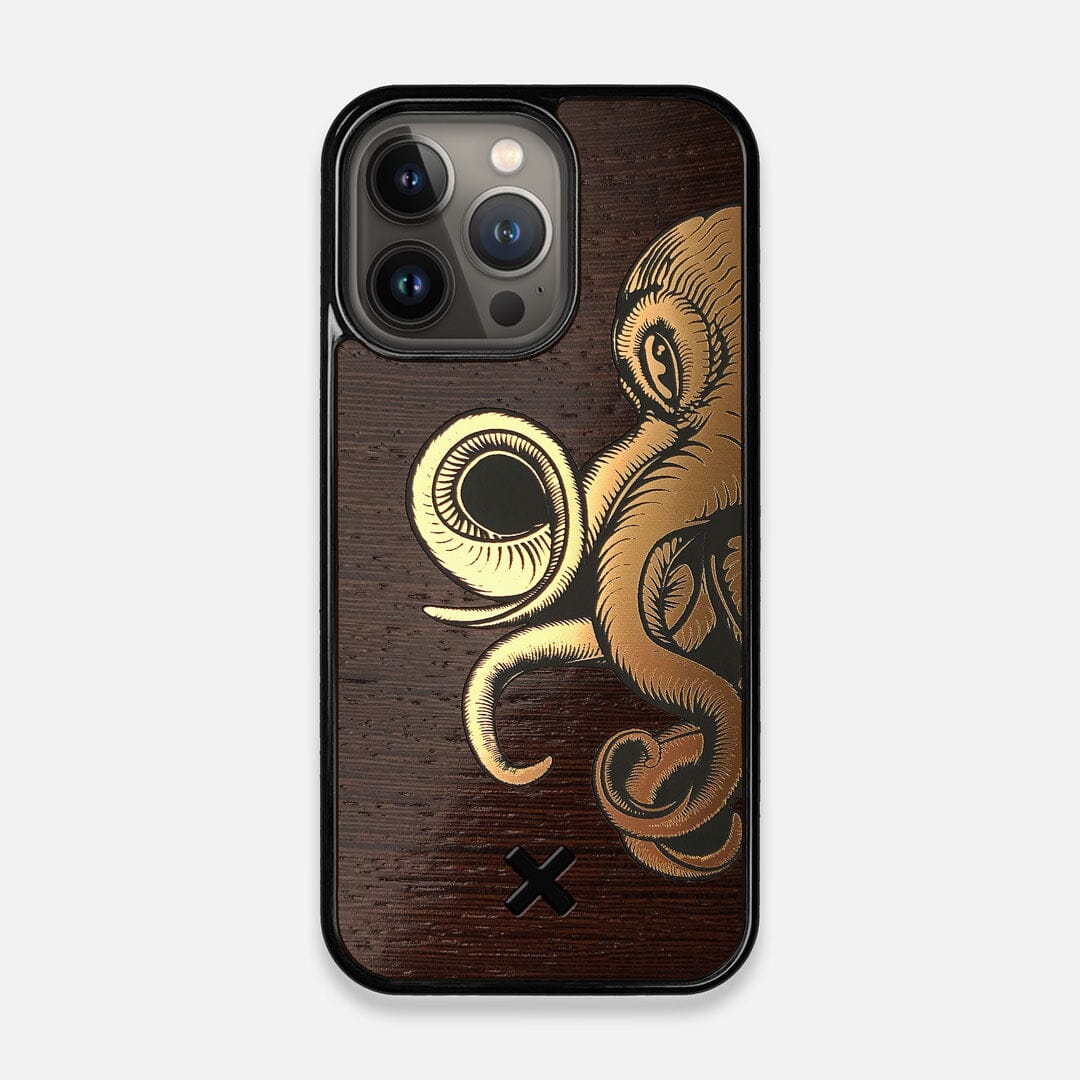TPU/PC Sides of the classic Camera, silver metallic and wood iPhone 13 Pro Case by Keyway Designs
