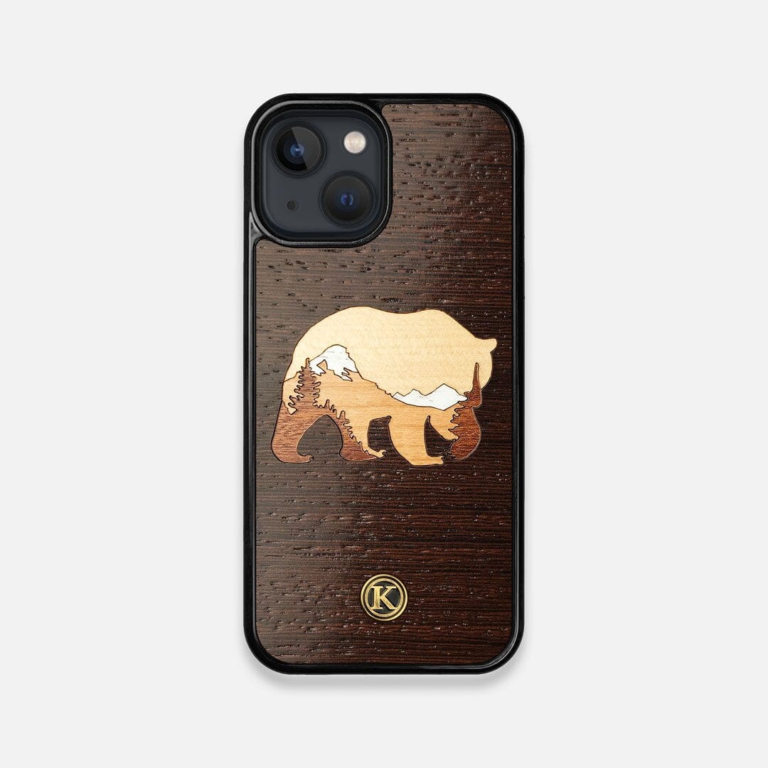TPU/PC Sides of the Bear Mountain Wood iPhone 13 Mini Case by Keyway Designs