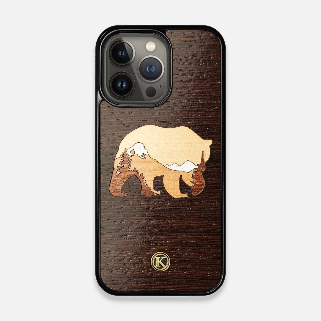 TPU/PC Sides of the Bear Mountain Wood iPhone 13 Pro Case by Keyway Designs