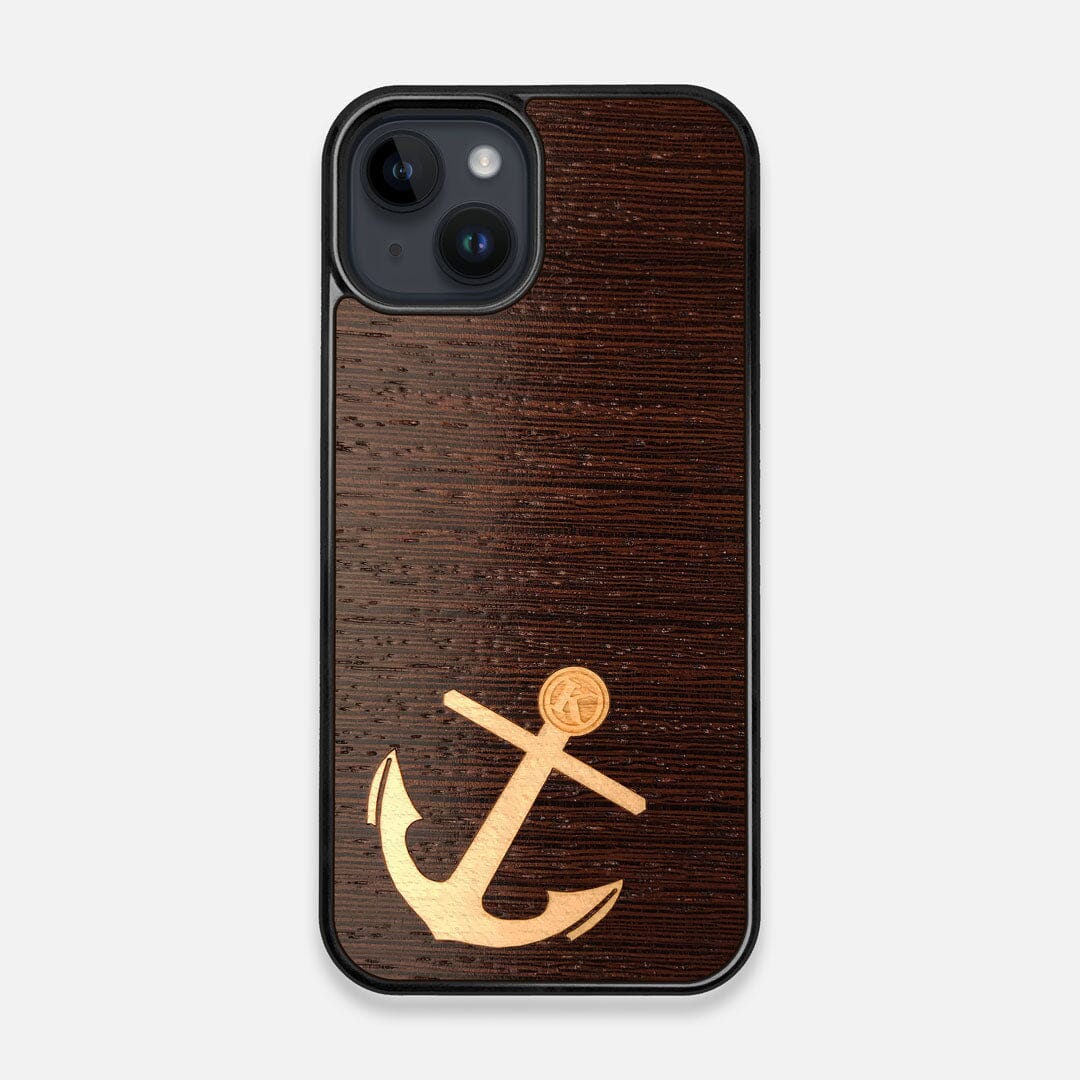 Front view of the Wilderness Wenge Wood iPhone 14 MagSafe Case by Keyway Designs