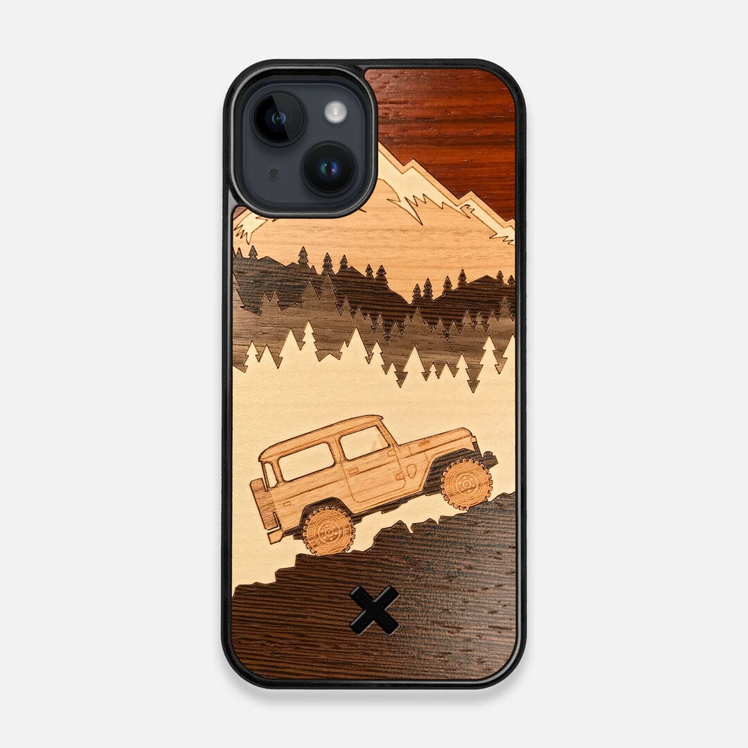 TPU/PC Sides of the Off-Road Wood iPhone 14 MagSafe Case by Keyway Designs