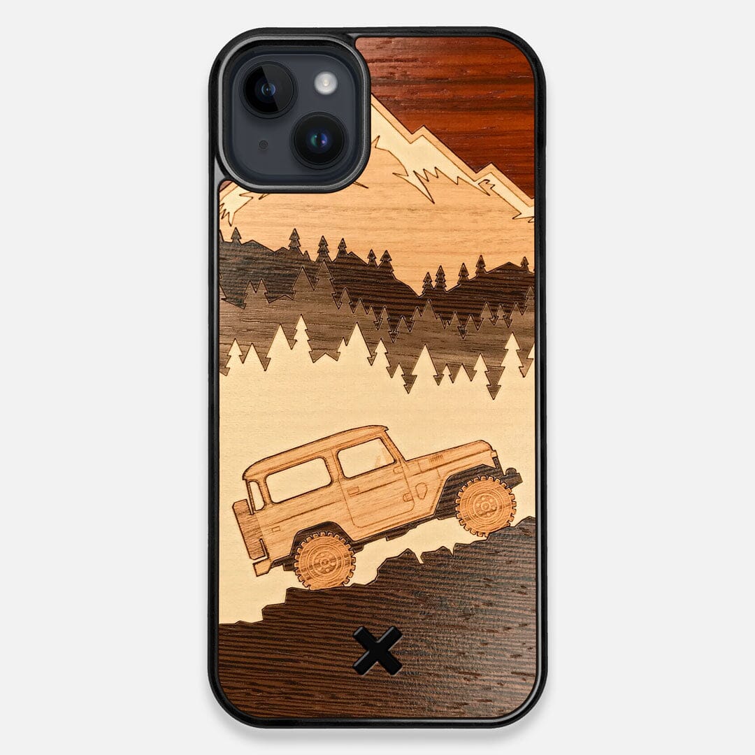 TPU/PC Sides of the Off-Road Wood iPhone 14 Plus MagSafe Case by Keyway Designs