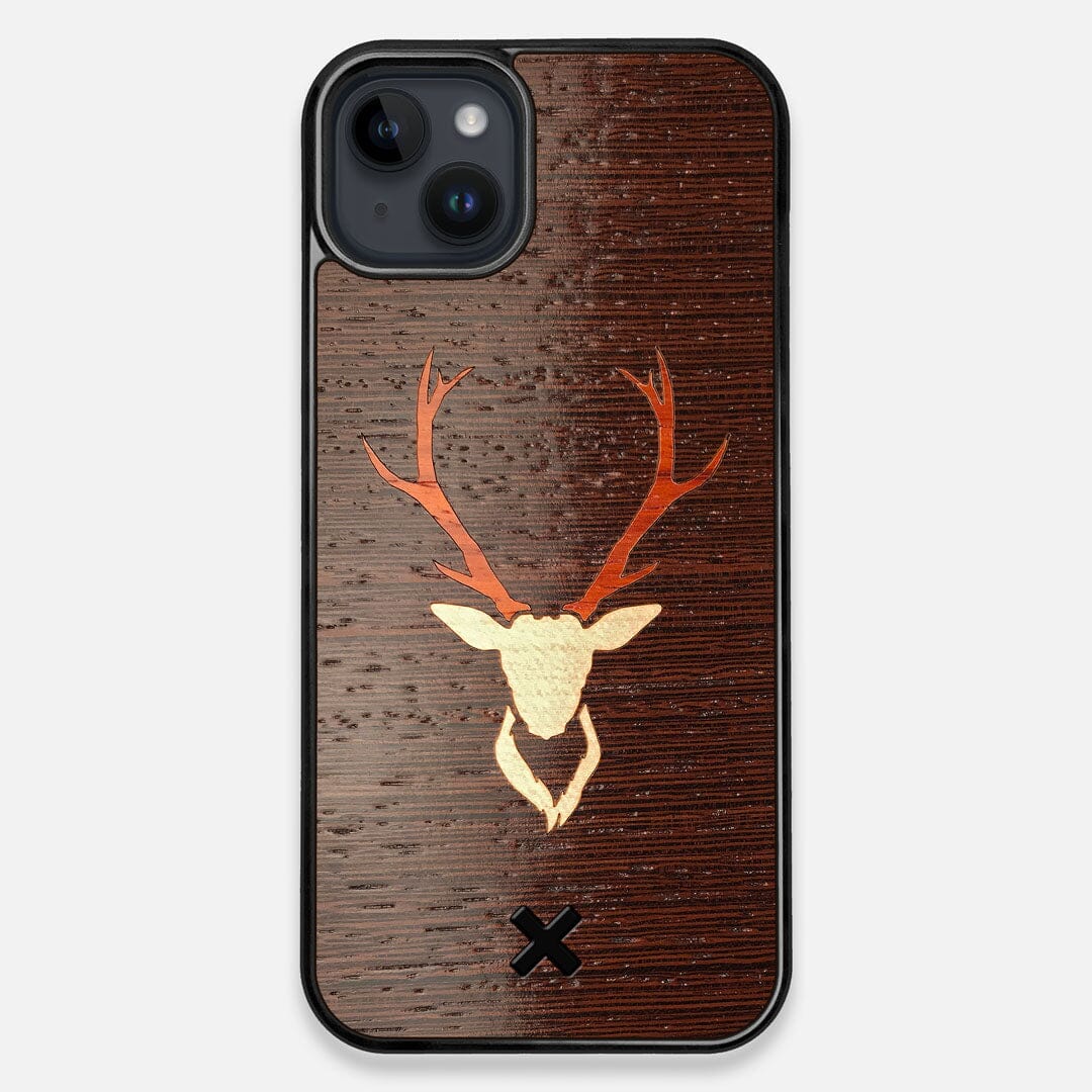 Front view of the Stag Wenge Wood iPhone 14 Plus MagSafe Case by Keyway Designs