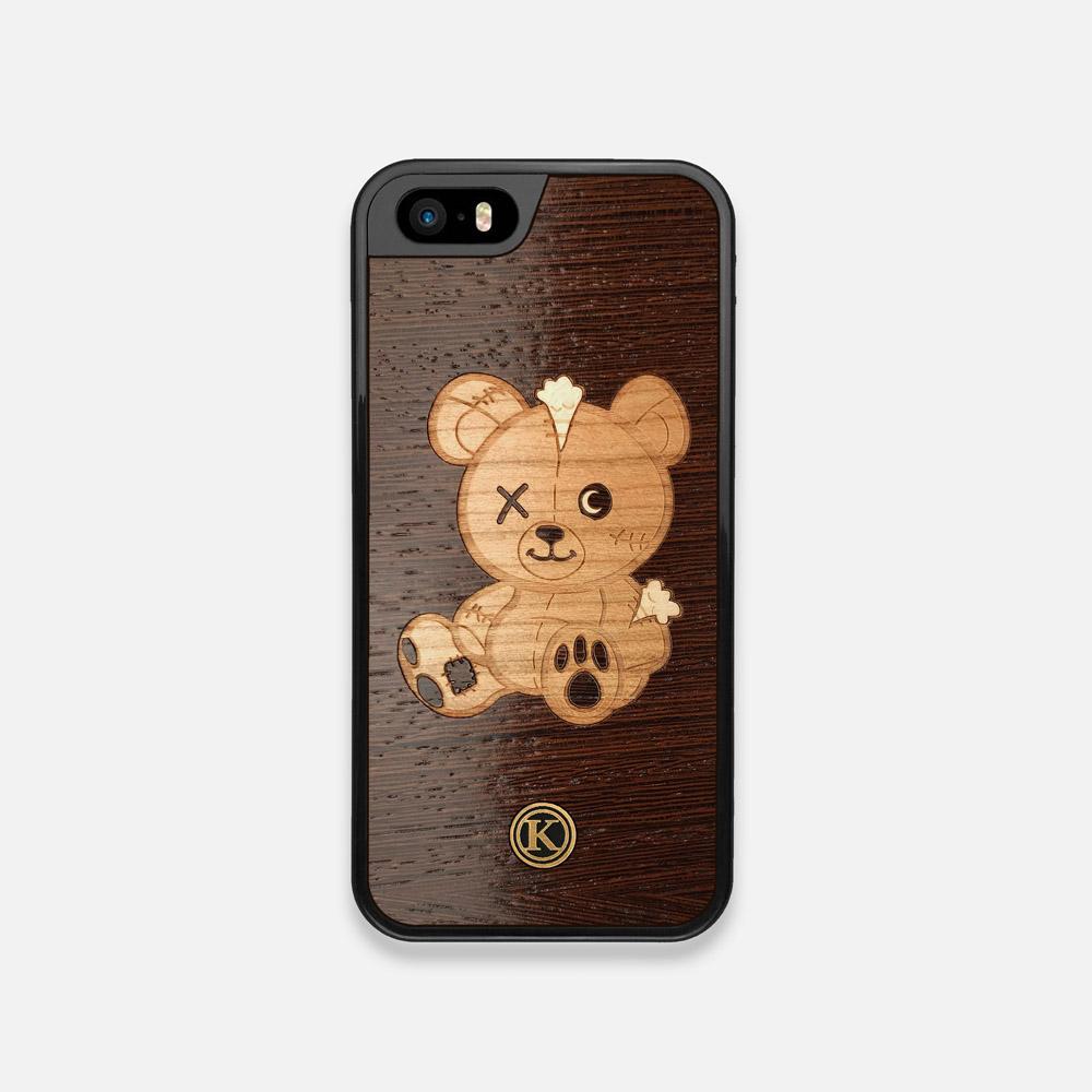 Front view of the Remo Special Edition Wenge Wood iPhone 5 Case by Keyway Designs