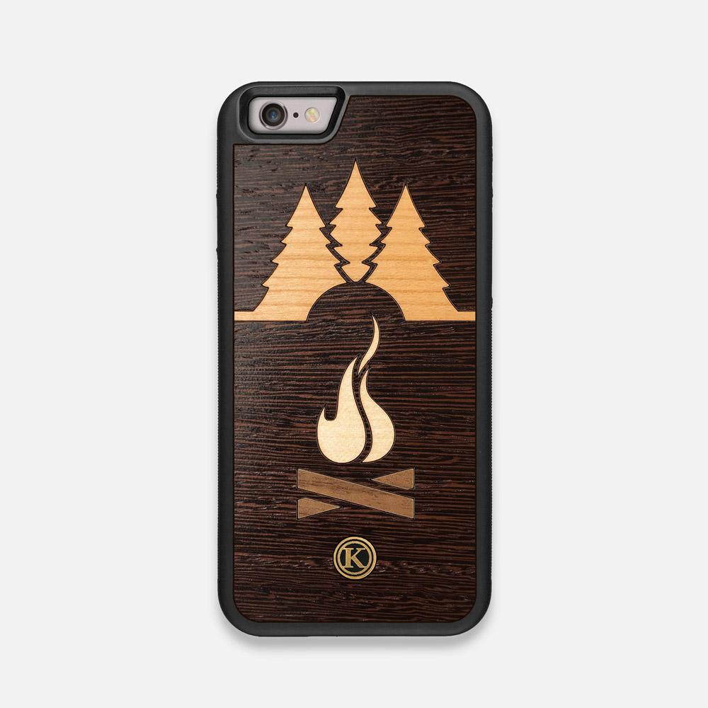 Front view of the Nomad Campsite Wood iPhone 6 Case by Keyway Designs