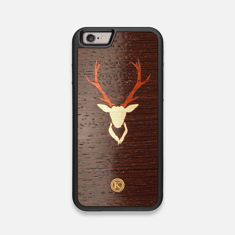 Front view of the Stag Wenge Wood iPhone 6 Case by Keyway Designs