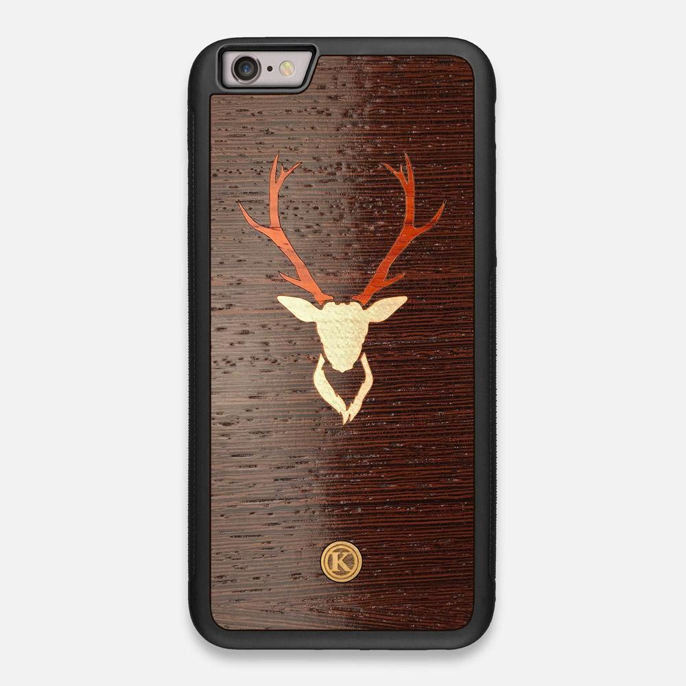 Front view of the Stag Wenge Wood iPhone 6 Plus Case by Keyway Designs